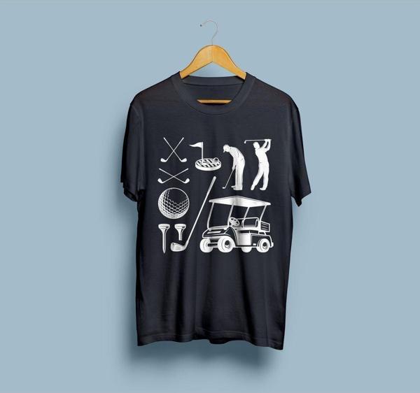 Oversize Golf 3 Tasarım Unisex T-shirt - Image 1
