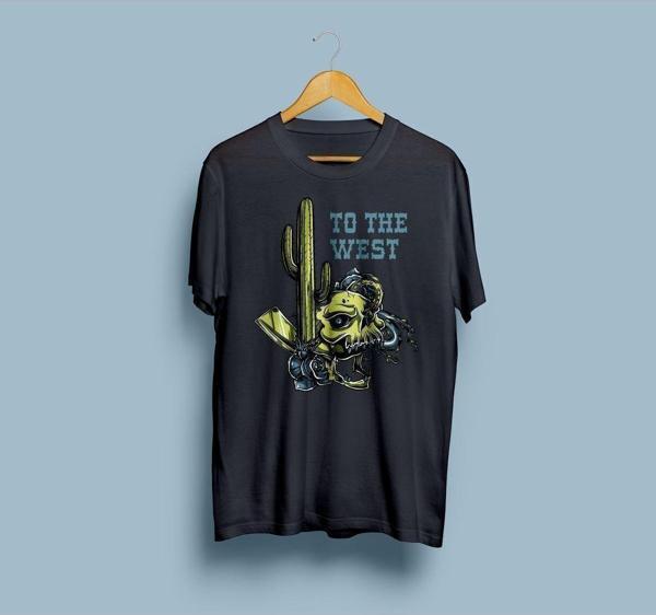 Oversize To The West Kaktüs Tasarım unisex T-shirt - Image 1