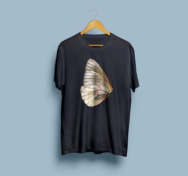 Oversize Kelebek Kanadı 2 Tasarım Unisex T-shirt - Image 1