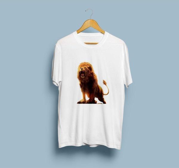 Oversize Aslan / lion tasarımlı unisex T-shirt - Image 1