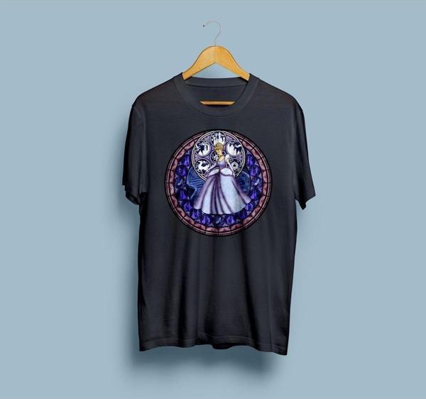Oversize Cinderella Tasarım Unisex T-shirt - Image 1