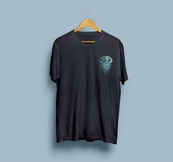 Oversize Jellyfish Tasarım Unisex T-shirt - Image 1