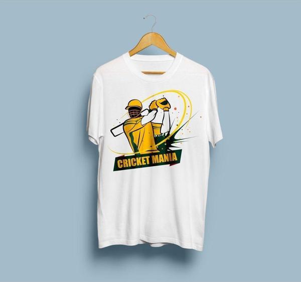 Oversize Cricket Mania Tasarım Unisex T-shirt - Image 1