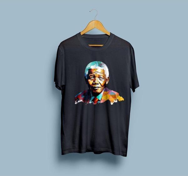 Oversize Nelson Mandela Tasarım Unisex T-shirt - Image 1
