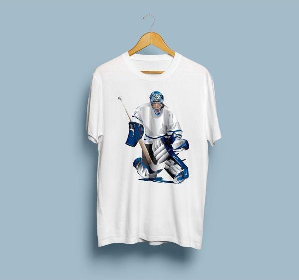 Oversize Buz Hokeyi / Ice Hockey Tasarım Unisex T-shirt - Image 1
