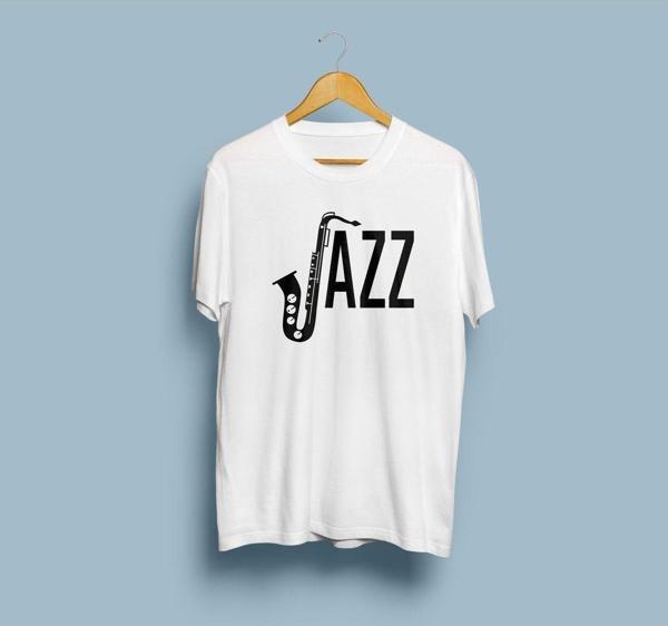 Oversize Jazz Tasarım Unisex T-shirt - Image 1