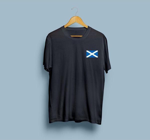 Oversize İskoçya / Scotland Cep tasarım unisex T-shirt - Image 1