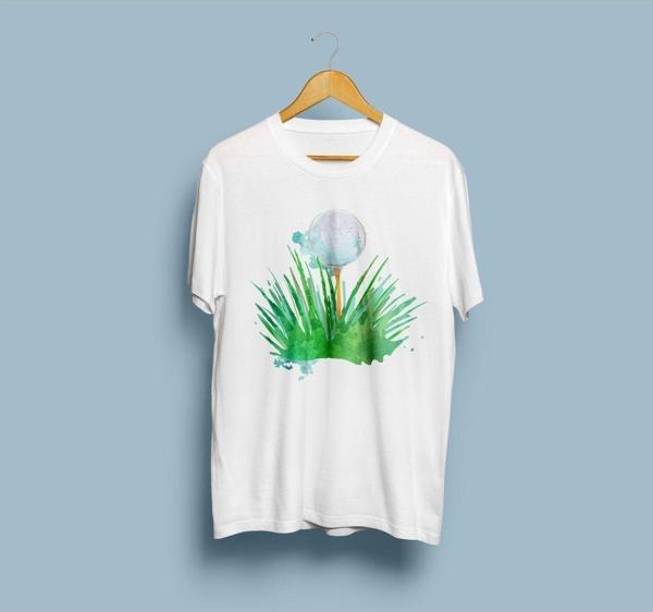 Oversize Golf Topu Tasarım Unisex T-shirt - Image 1