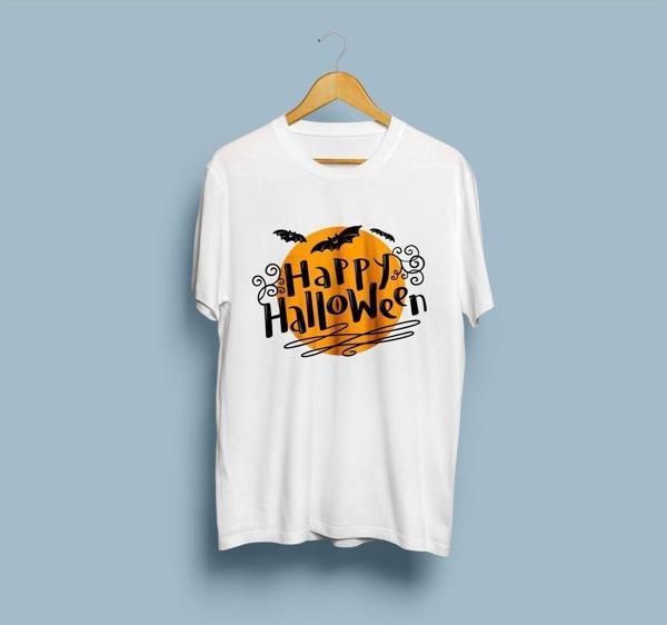 Oversize Happy Hallowen 3 Tasarım Unisex T-shirt - Image 1