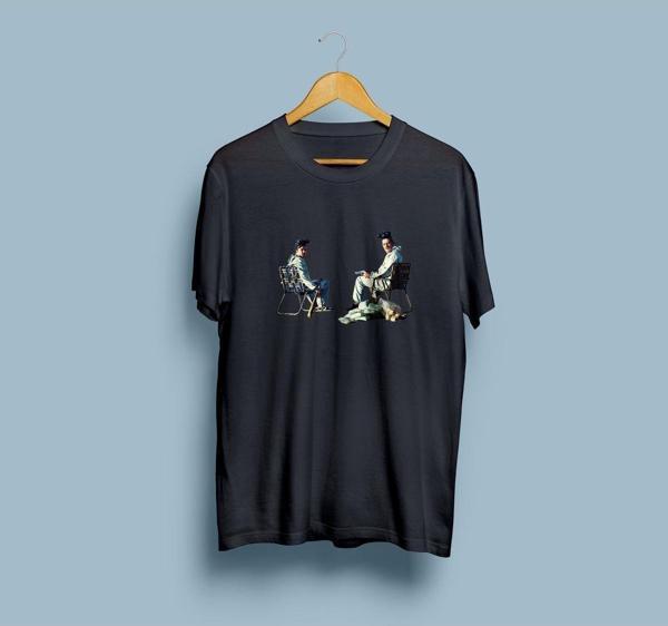 Oversize Breaking Bad Walter ve Jesse 2 Tasarım Unisex T-shirt - Image 1