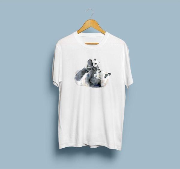 Oversize Pandalar Tasarım Unisex T-shirt - Image 1
