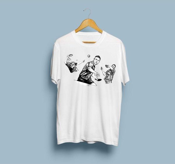Oversize Masa Tenisi 2 Tasarım Unisex T-shirt - Image 1