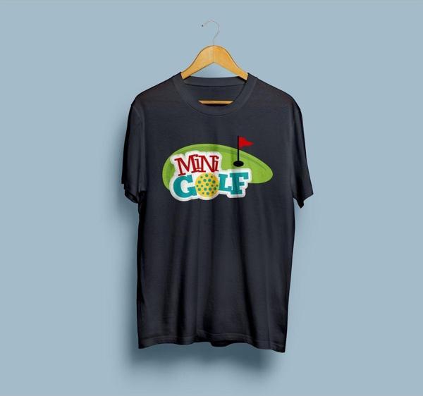 Oversize Mini Golf Tasarım Unisex T-shirt - Image 1
