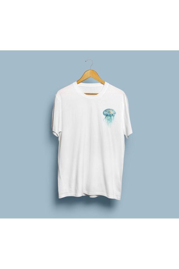 Oversize Jellyfish Tasarım Unisex T-shirt - Image 1