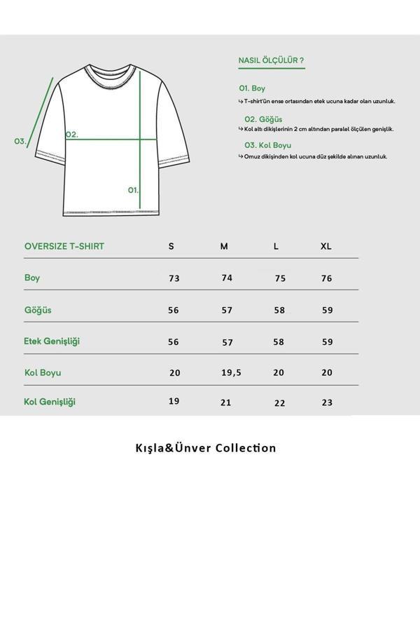 Oversize Classic Stone Washed Tasarım Unisex T-shirt - Image 1