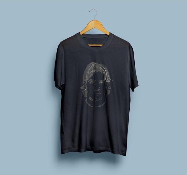 Oversize Messi Portre Tasarım Unisex T-shirt - Image 1