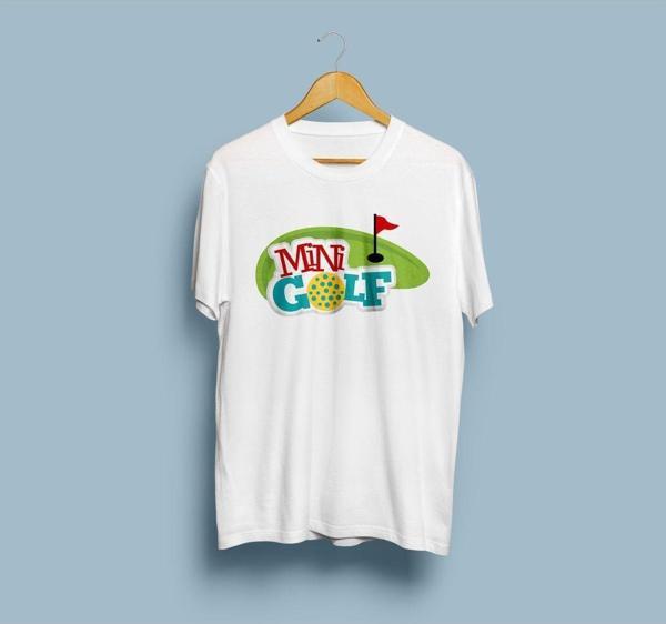 Oversize Mini Golf Tasarım Unisex T-shirt - Image 1
