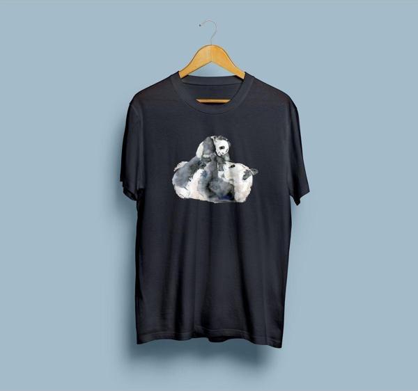 Oversize Pandalar Tasarım Unisex T-shirt - Image 1
