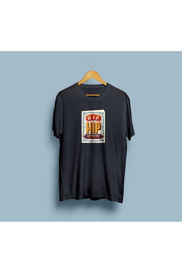 Oversize Hip Hip Hooray Tasarım Unisex T-shirt - Image 1