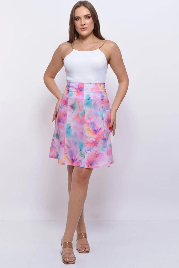 Kadın Mevsimlik Parçalı Kloş Midi Etek 2186/63 - Image 1