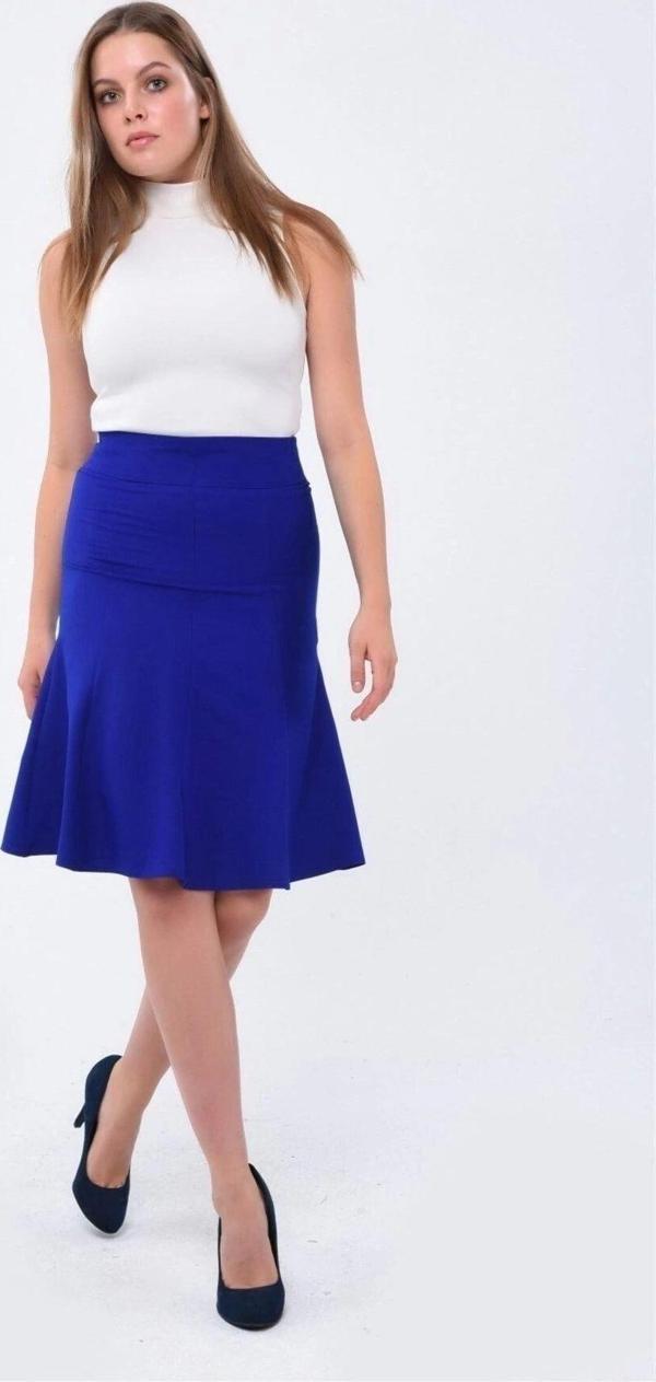 Kadın Mevsimlik Parçalı kloş Midi Etek 1886/63 - Image 1