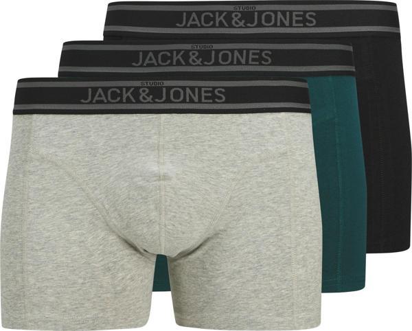 Jack Jones Jackyle Solıd Trunks 3 Pack Erkek Siyah Boxer 12268599-02 - Image 1