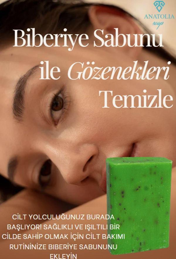 Anatolia Soap Hücre Yenileyici Akne Ve Sivilce Oluşumunu Engeller Antibakteriyel Biberiye Sabunu - Image 1