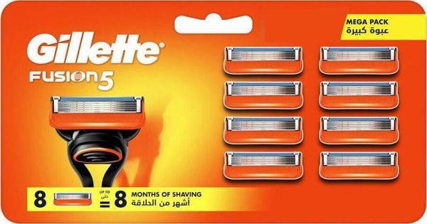 Gillette Fusion 5 Manual Yedek 8'Li Karton Ambalaj - Image 1