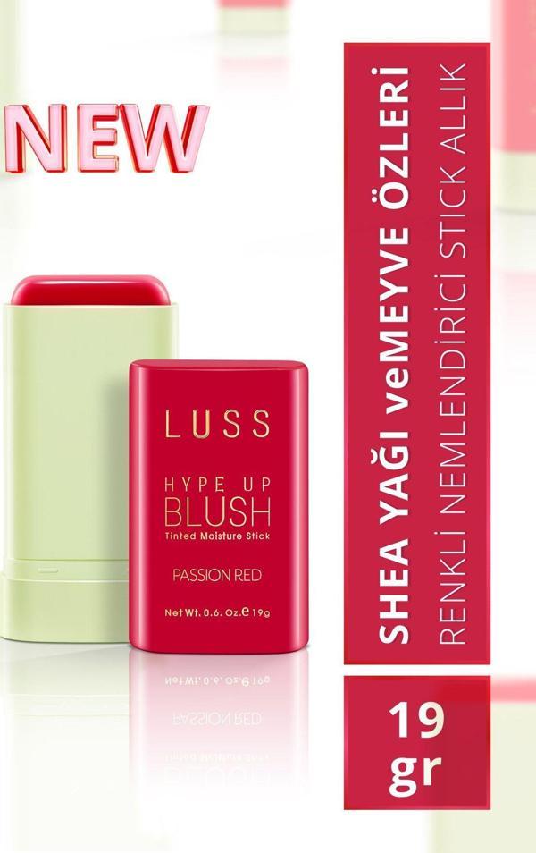 Luss Hype Up Blush Stıck Allık Passion Red - Image 1