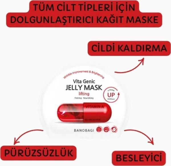 Banobagi Vita Genic Jelly Mask Lifting Dolgunlaştırıcı Ve Besleyici %100 Pamuk Maske - Image 1