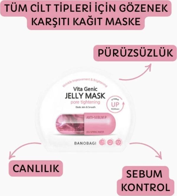 Banobagi Vita Genic Jelly Mask Pore Tightening Canlandırıcı Pürüzsüzlük Pamuk Maske - Image 1