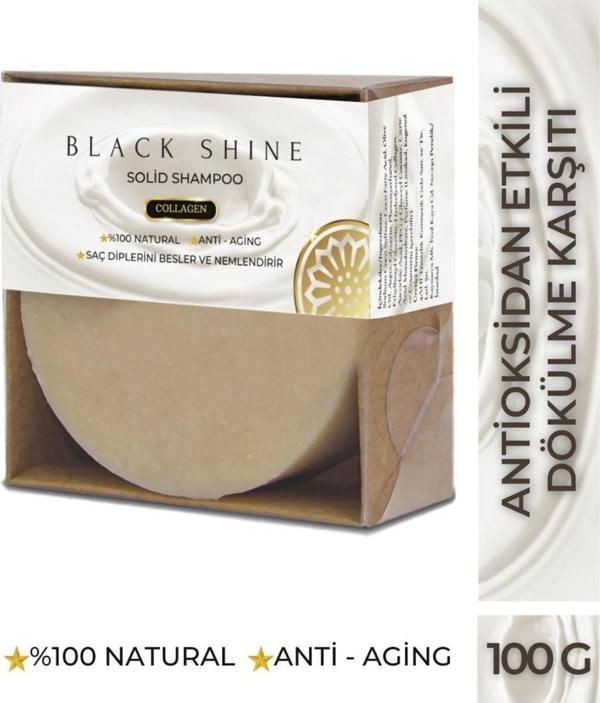 Black Shine Bs Saç Dökülmelerine Karşı Kolajen Katkılı Katı Şampuan - Image 1