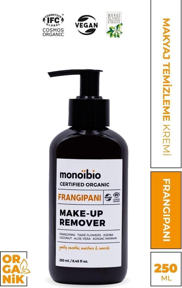 Monoibio Frangipani Organik Makyaj Temizleme Kremi - Yüz Ve Göz Makyaj Temizleme Sütü 250 Ml - Image 1