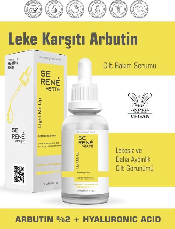 Se Rene Verte Leke Karşıtı Arbutin Cilt Bakım Serumu 30 Ml (Arbutin %2 + Hyaluronic Acid) - Image 1