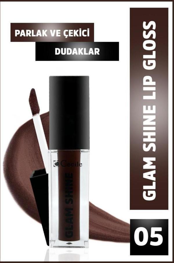 Cecile Glam Shıne Lip Gloss 05 - Image 1