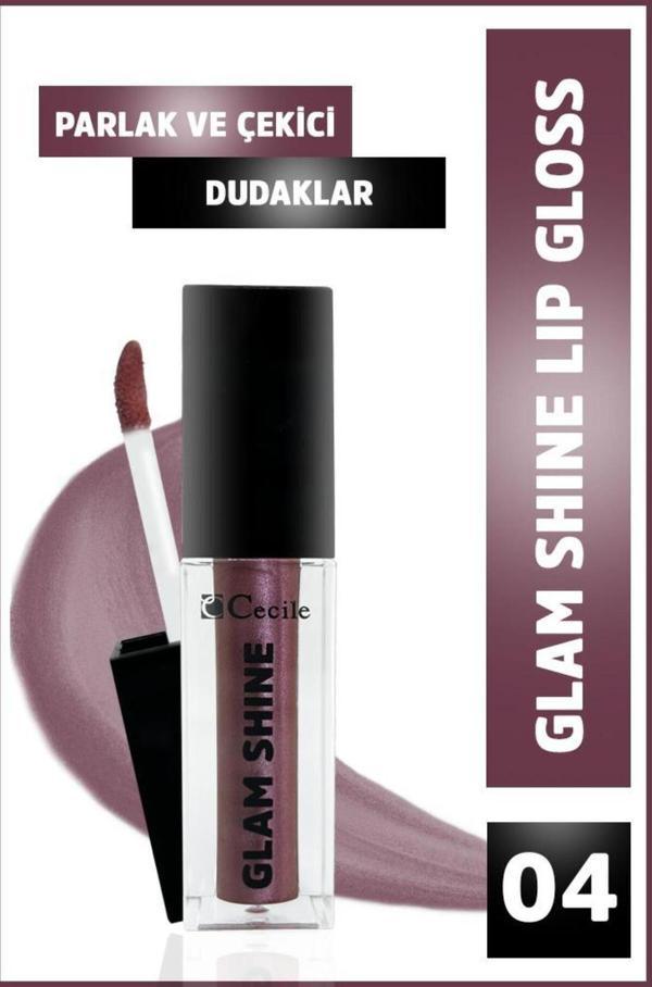 Cecile Glam Shıne Lipgloss 04 - Image 1