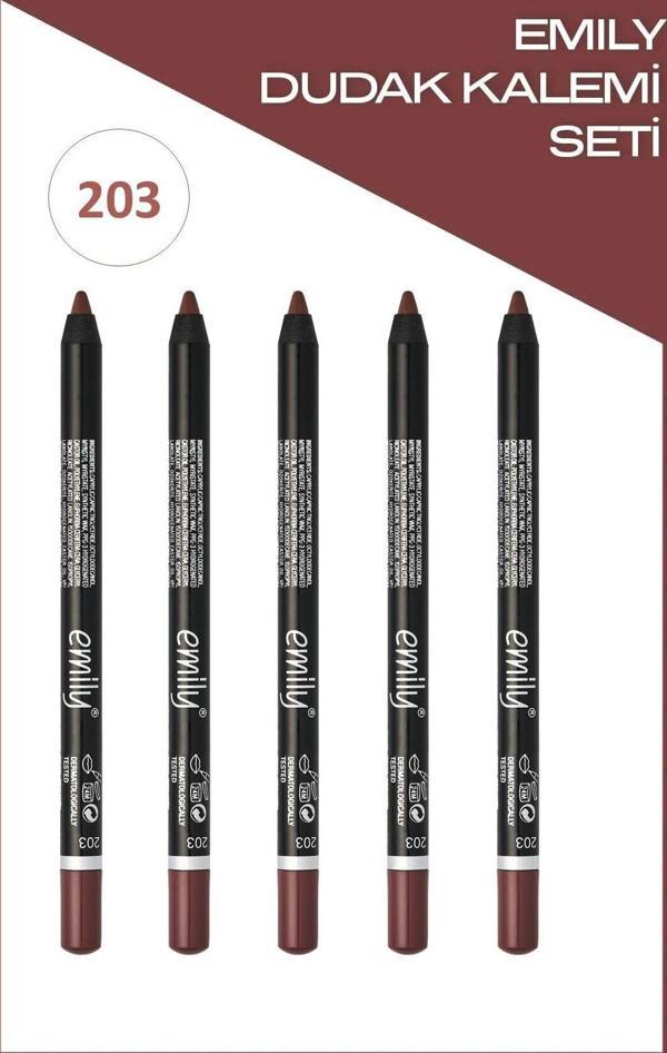Golden Rose Emily Long Lasting Lip Pencil No: 203 - Dudak Kalemi X5 - Image 1