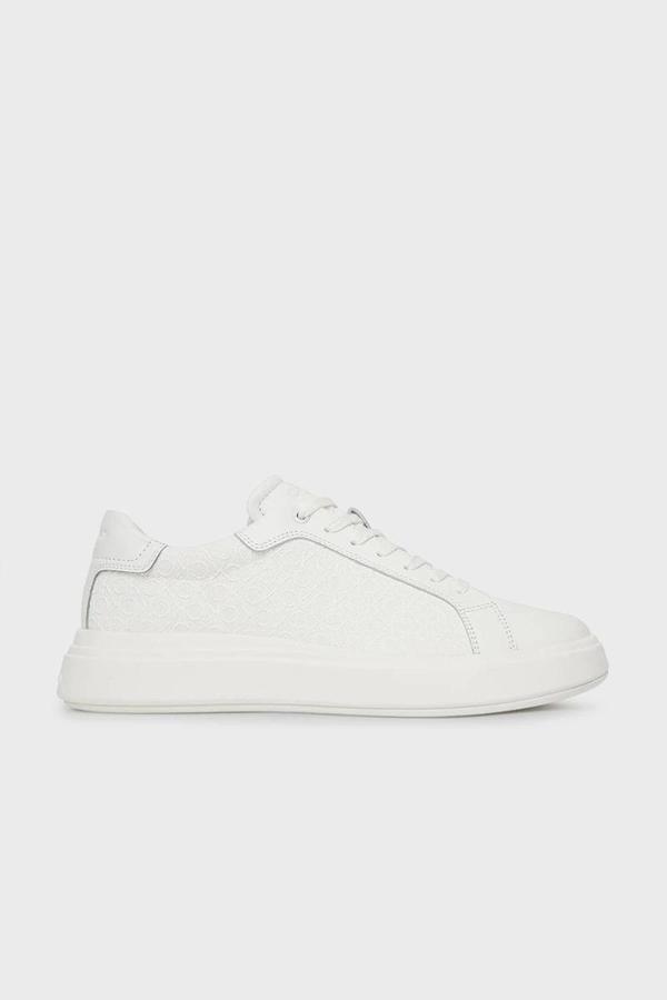 Calvin Klein Erkek Monokrom Kalın Tabanlı Spor Beyaz Sneaker HM0HM01970-0K4 - Image 1