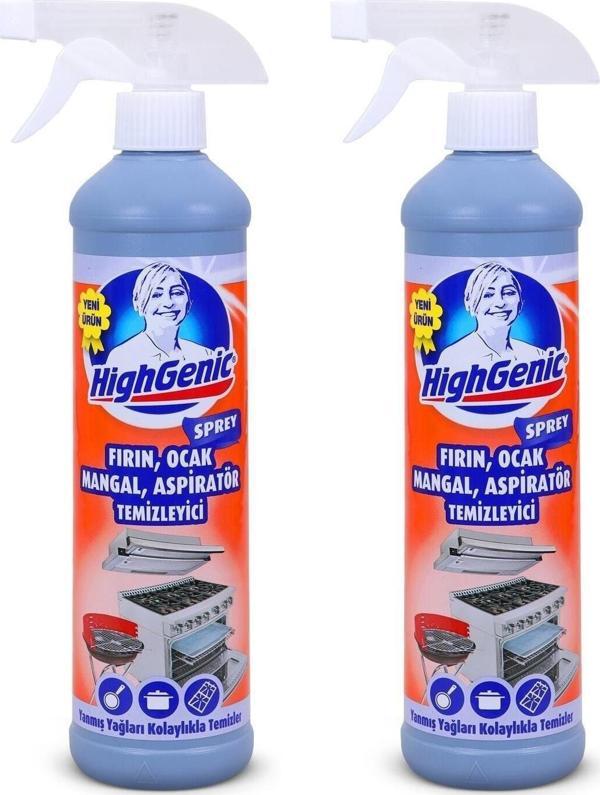 Ceren Home Highgenic Fırın Ocak Mangal Aspiratör Temizleyici 500 Ml 2'Li Set - Image 1