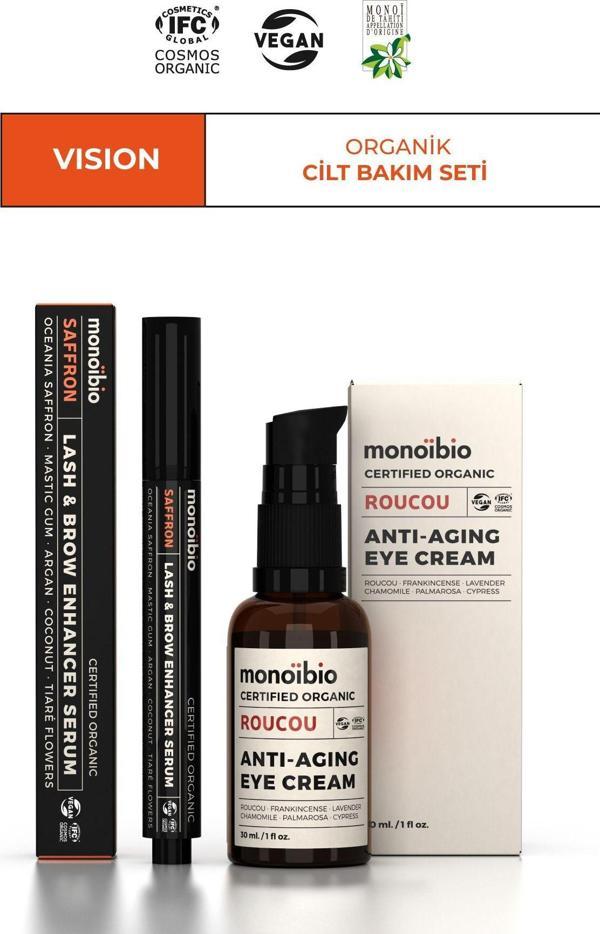 Monoibio Vısıon Organik Cilt Bakım Seti - Cosmos Organic Sertifikalı & Vegan - Image 1