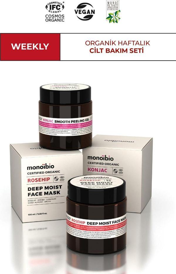 Monoibio Weekly Organik Haftalık Cilt Bakım Seti - Cosmos Organic Sertifikalı & Vegan - Image 1
