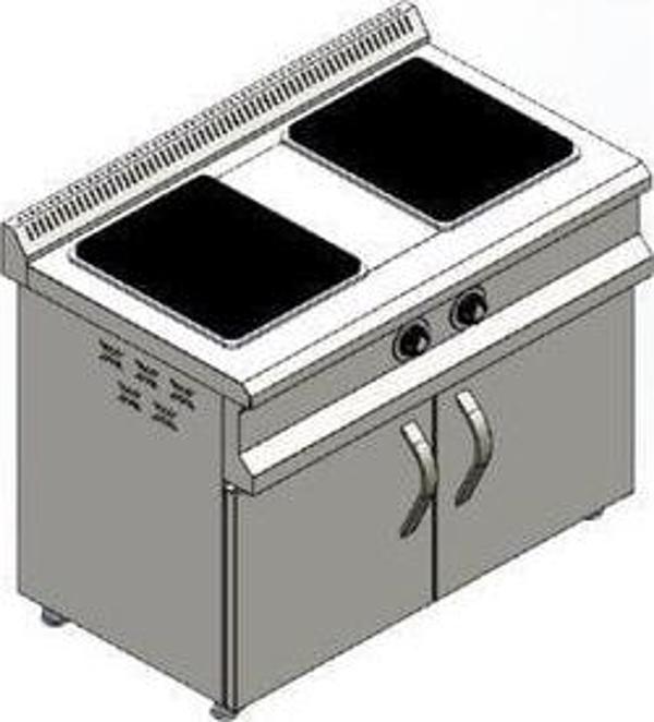 CSA Karacasan 100 Cm Elektrikli 2 Li Dolaplı Ocak - Image 1
