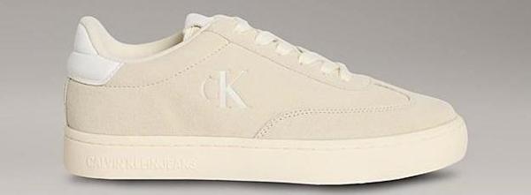 Calvin Klein Jeans Kadın Klasik Bağcıklı Karışık Materyal Bej Sneaker YW0YW01767-AD6 - Image 1