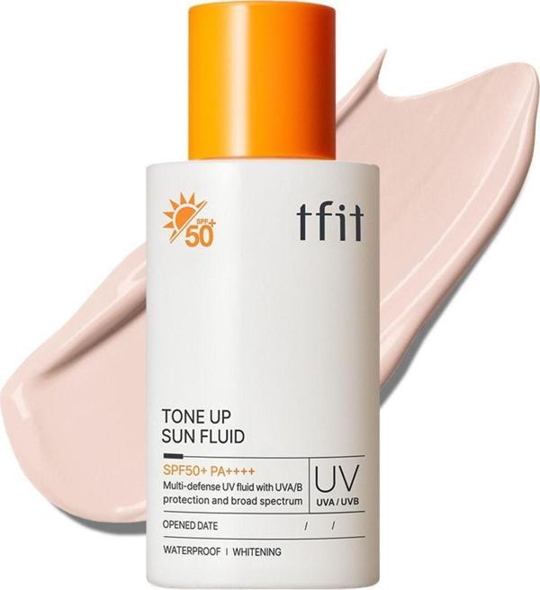 Tfit Güneş Kremi | Tone Up Sun Fluid Spf50 Pa 50 Ml Nemlendirici Etkili - Image 1