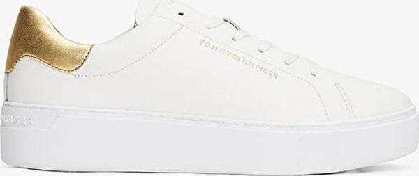 Tommy Hilfiger Kadın Klasik Platformlu Kort Tarzı Gold Sneaker FW0FW087560HT - Image 1