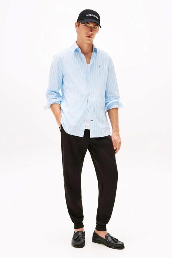 Tommy Hilfiger Erkek Klasik In Techno Siyah Eşofman Altı MW0MW37242BDS - Image 1