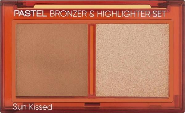 Pastel Profashion Bronzer & Highlighter Set Sun Kissed No:01 Natural Bronze & Soft Glow - Image 1