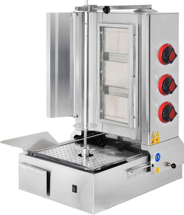 CSA Karacasan  Doğalgazlı 3 Radyanlı Alttan Motorlu Döner Ocağı Makinesi - Image 1