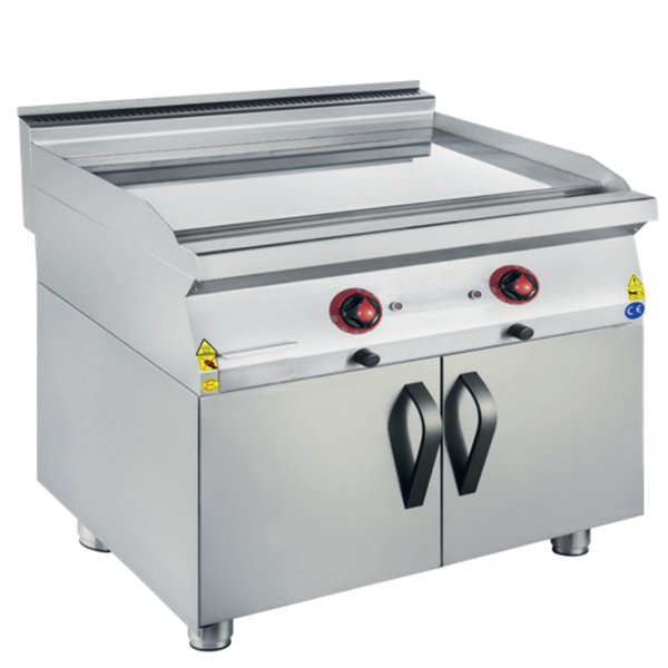 CSA Karacasan 900 Seri 80 cm Dolaplı Elektrikli Düz Pleyt Izgara(80x90x85Cm) - Image 1