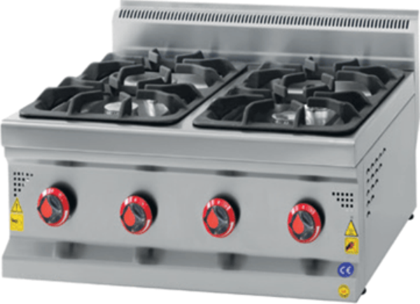 CSA Karacasan 700 Seri Set Üstü Tüplü Dört Gözlü Ocak - Image 1